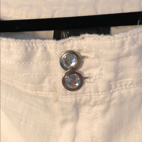 INC International Concepts White Linen Dress Pants - Picture 6 of 7